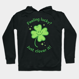 Cute four leaf lucky clover Hoodie